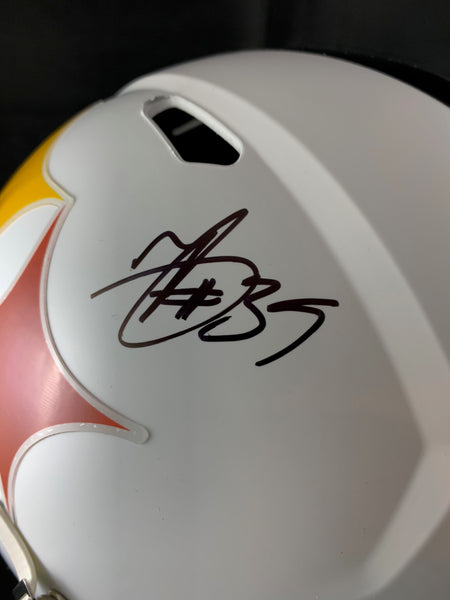 Autographed MINKAH FITZPATRICK Pittsburgh Steelers Speed Mini