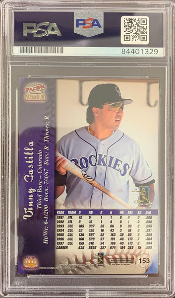 Vinny Castilla auto signed card Upper Deck Colorado Rockies PSA Encaps –  JAG Sports Marketing