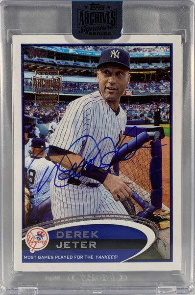 Derek Jeter autographed signed Card 1/1 NY Yankees 2004 SP Authentic U –  JAG Sports Marketing