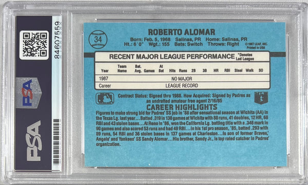 Roberto Alomar Framed Autographed Toronto Blue Jays 8X10 Photo