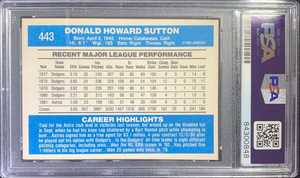 1981 Don Sutton Houston Astros Game Worn Jersey