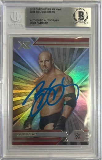 Bill Goldberg autographed signed Panini card #289 2022 WWE WCW BAS Encap Prizm