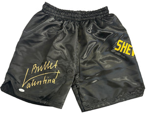 Valentina Shevchenko autographed signed inscribed shorts UFC JSA COA Bullet