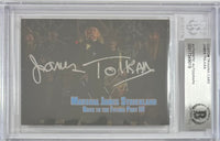 James Tolkan autographed signed Back To The Future Strickland card BAS Encap