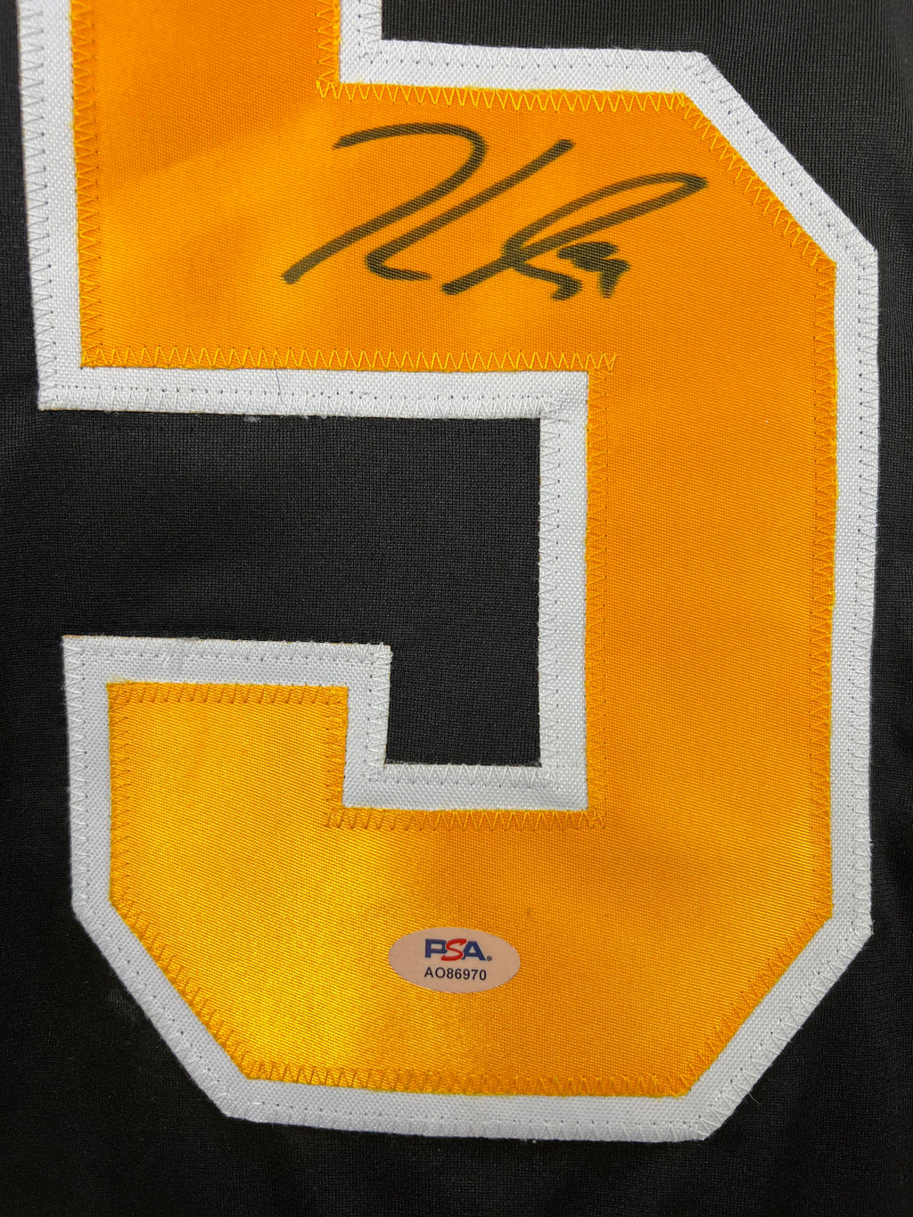 Jake Guentzel autographed signed jersey NHL Pittsburgh Penguins PSA COA