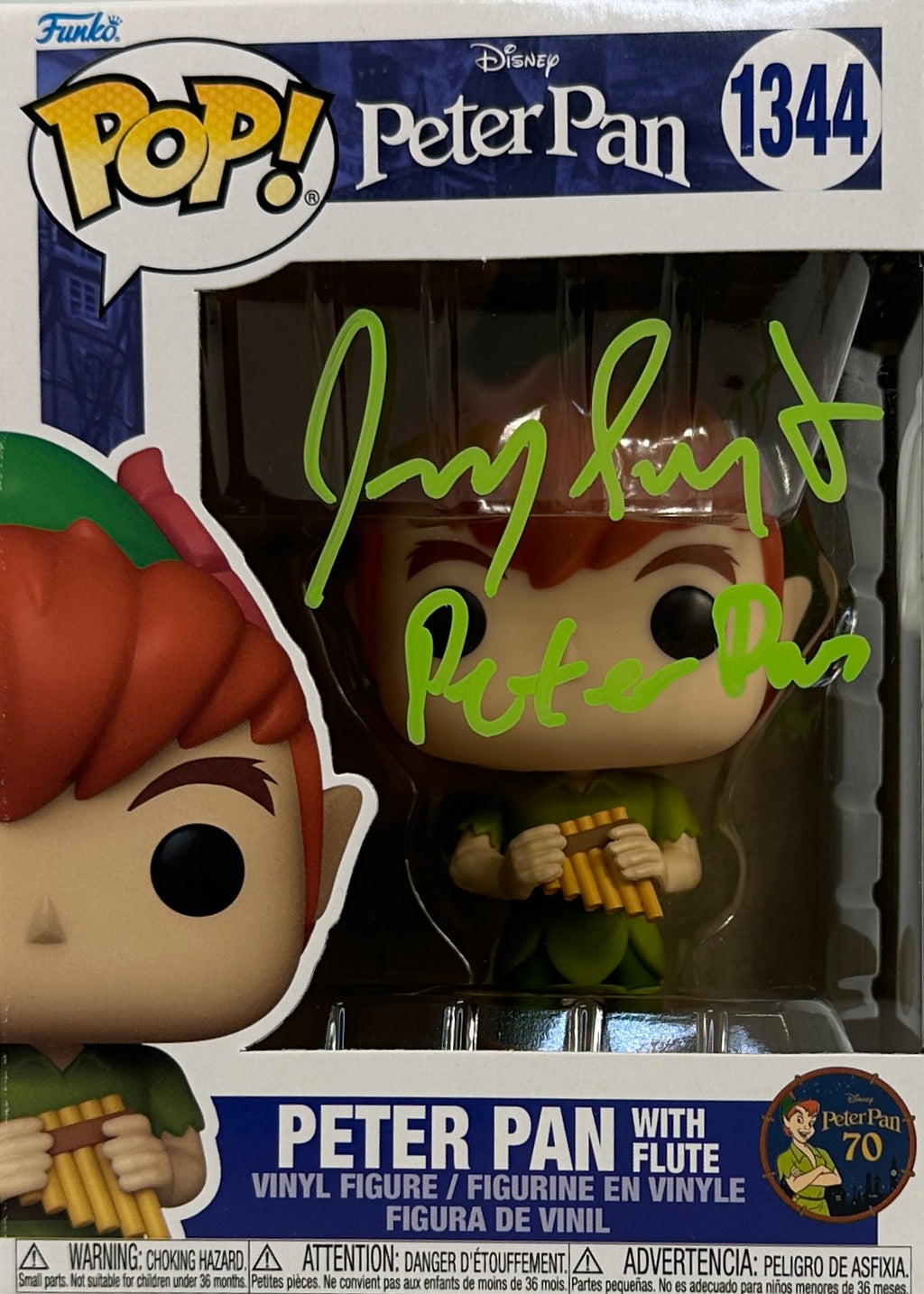 Jeremy Sumpter autographed signed inscribed Funko Pop #1344 JSA COA Peter Pan