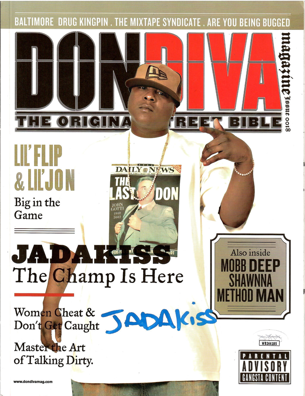 Jadakiss autographed signed magazine JSA COA Jason Philips