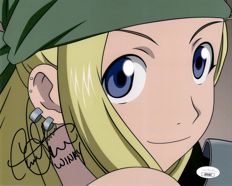 Caitlin Glass signed inscribed 8x10 photo Winky JSA COA Fullmetal Alchemist