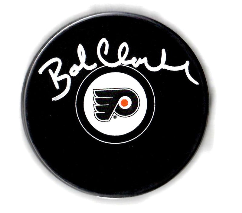 Bobby Clark autographed signed puck NHL Philadelphia Flyers JSA COA