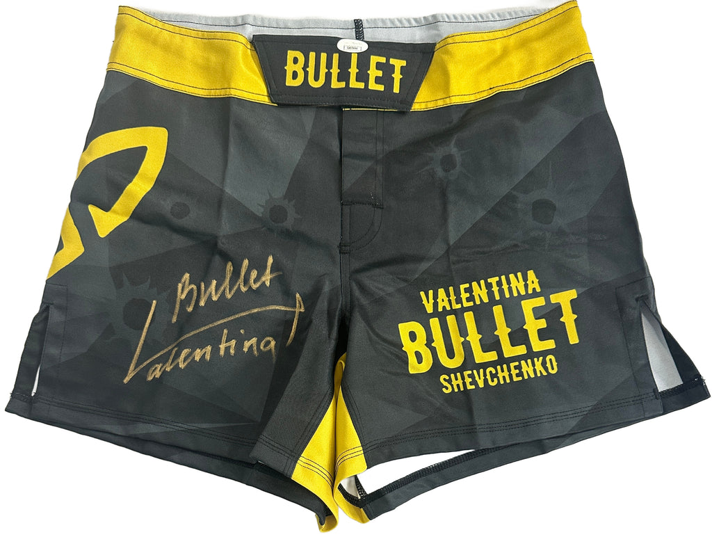 Valentina Shevchenko autographed signed inscribed shorts UFC JSA COA Bullet