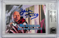 James Tolkan autographed signed Back To The Future Strickland card BAS Encap