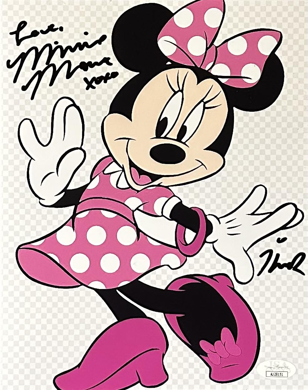 Kaitlyn Robrock autographed signed inscribed 8x10 photo JSA COA Minnie Mouse