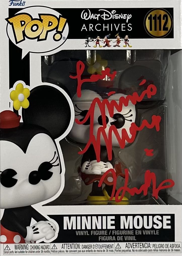 Kaitlyn Robrock autogaphed signed inscribed Funko Pop #1112 JSA Minnie Mouse