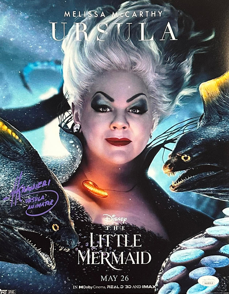 Nik Ranieri autographed signed inscribed 11x14 The Little Mermaid JSA COA Ursula