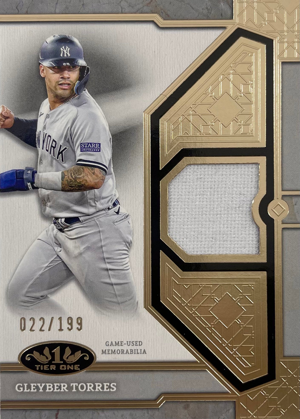 Gleyber Torres card 2024 Topps 22/199 MLB New York Yankees Game Used Patch