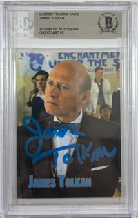 James Tolkan autographed signed Back To The Future Strickland card BAS Encap