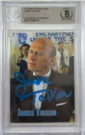 James Tolkan autographed signed Back To The Future Strickland card BAS Encap