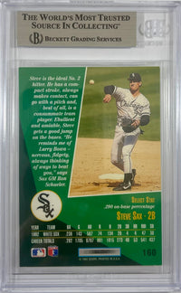 Steve Sax auto signed card 1992 Score #160 MLB Chicago White Sox BAS Encap