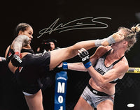 Amanda Nunes autographed signed UFC 16x20 photo JSA COA Holly Holm