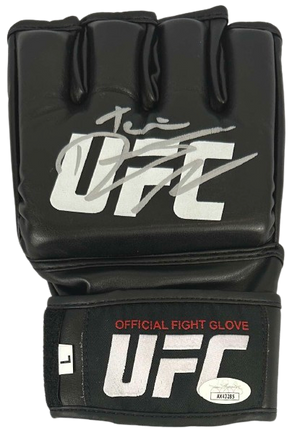 Dustin Poirier autographed signed inscribed authentic glove UFC JSA The Diamond