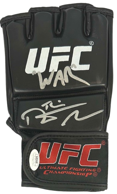 Dustin Poirier autographed inscribed glove UFC JSA COA The Diamond