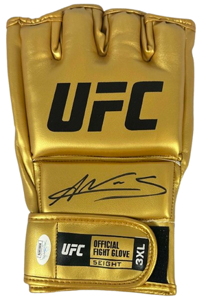 Amanda Nunes signed autographed gold glove UFC JSA COA The Lioness