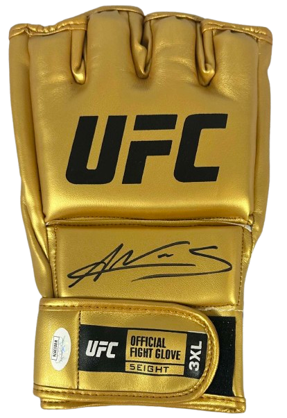 Amanda Nunes signed autographed gold glove UFC JSA COA The Lioness