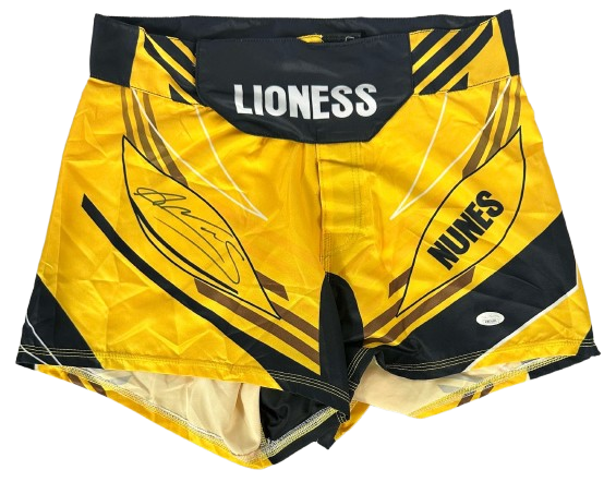 Amanda Nunes autographed signed trunks UFC JSA COA The Lioness