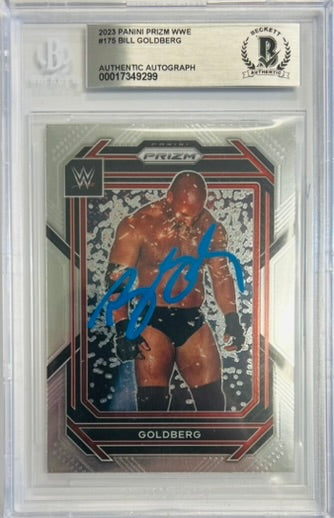 Bill Goldberg autographed signed Panini card #175 2023 WWE WCW BAS Encap Prizm