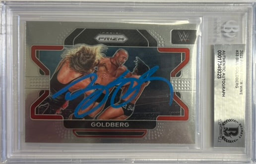 Bill Goldberg autographed signed Panini card #33 2022 WWE WCW BAS Encap Prizm