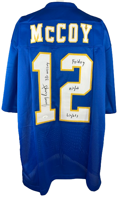 Jeremy Sumpter autographed inscribed jersey Friday Night Lights JSA J.D McCoy