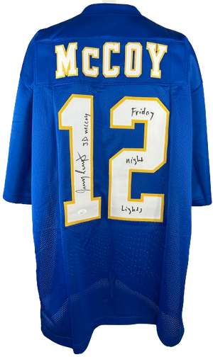 Jeremy Sumpter autographed inscribed jersey Friday Night Lights JSA J.D McCoy