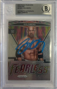 Bill Goldberg autographed signed Panini card #20 2022 WWE WCW BAS Encap Prizm