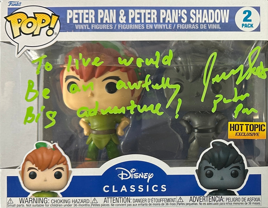 Jeremy Sumpter autographed signed inscribed Funko Pop 2 Pack JSA COA Peter Pan