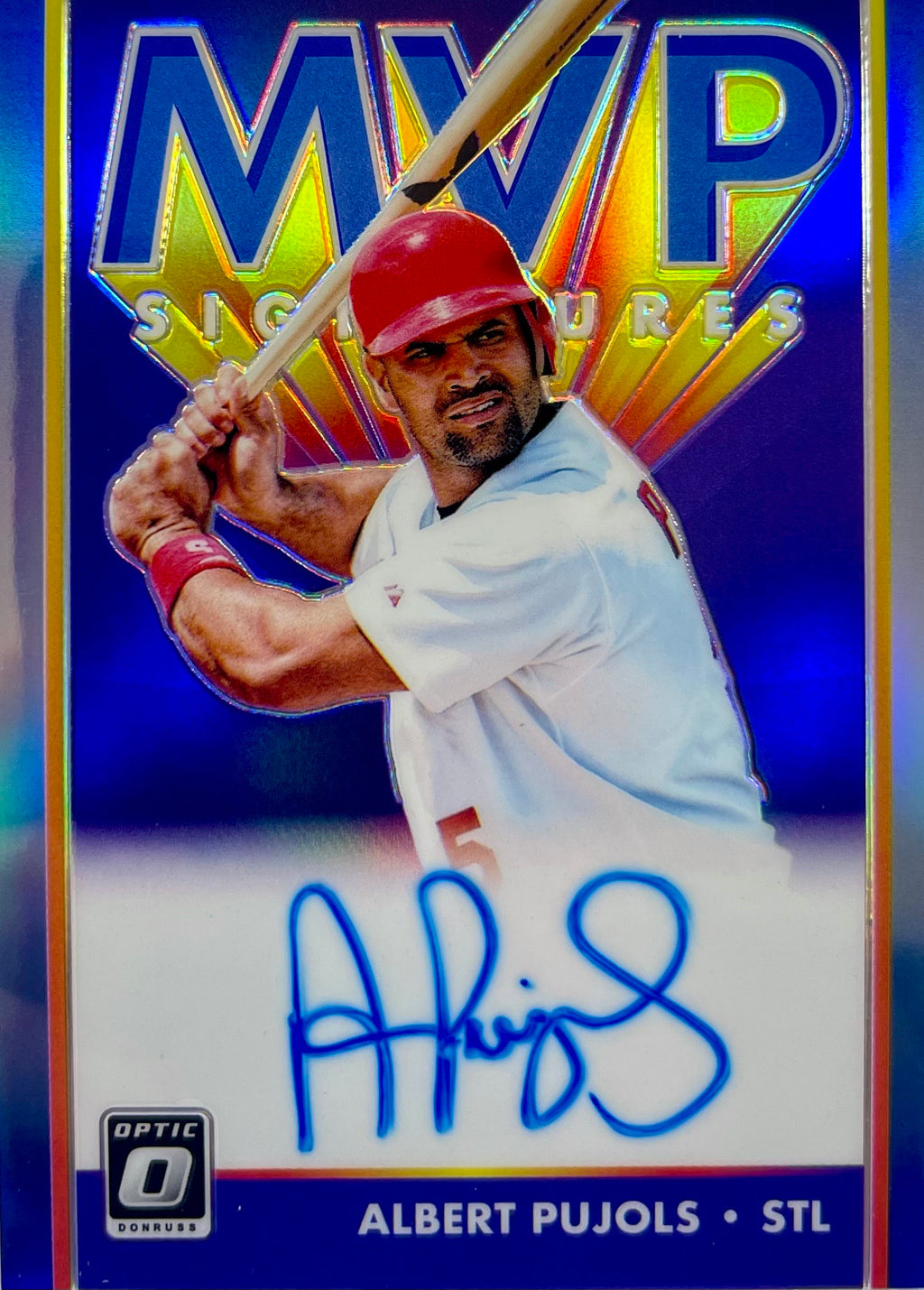 Albert Pujols autographed signed card 2022 Panini 3/5 MLB St. Louis Cardinals