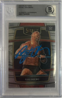 Bill Goldberg autographed signed Panini card #19 2022 WWE WCW BAS Encap Prizm