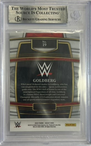 Bill Goldberg autographed signed Panini card #19 2022 WWE WCW BAS Encap Prizm