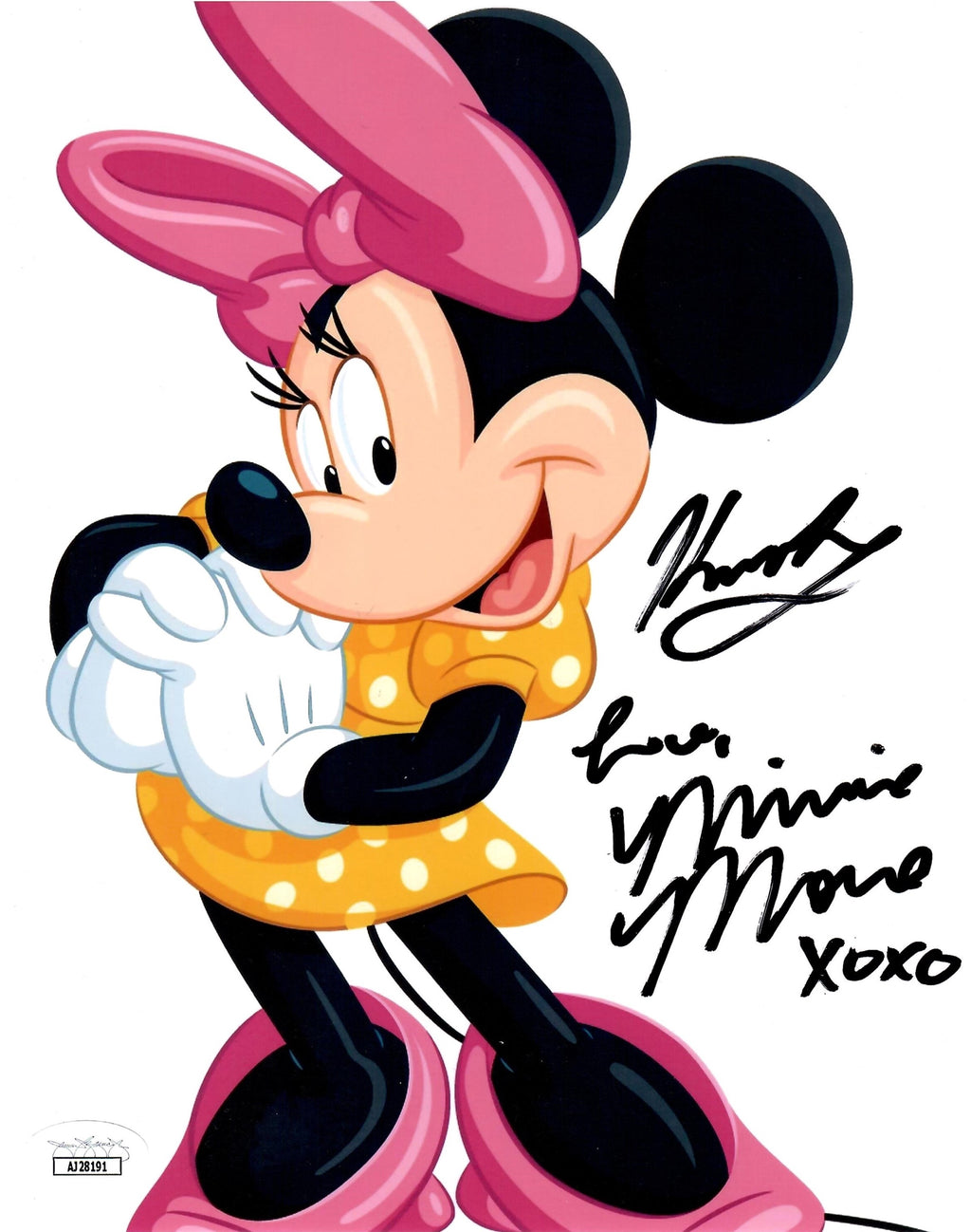 Kaitlyn Robrock autographed signed inscribed 8x10 photo JSA COA Minnie Mouse