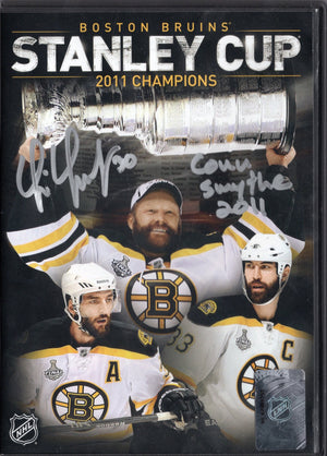 Tim Thomas autographed signed inscribed DVD Boston Bruins Stanley Cup Champions