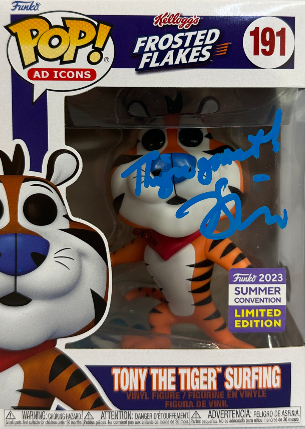 Tony Daniels autographed signed inscribed Funko Pop #191 Tony The Tiger