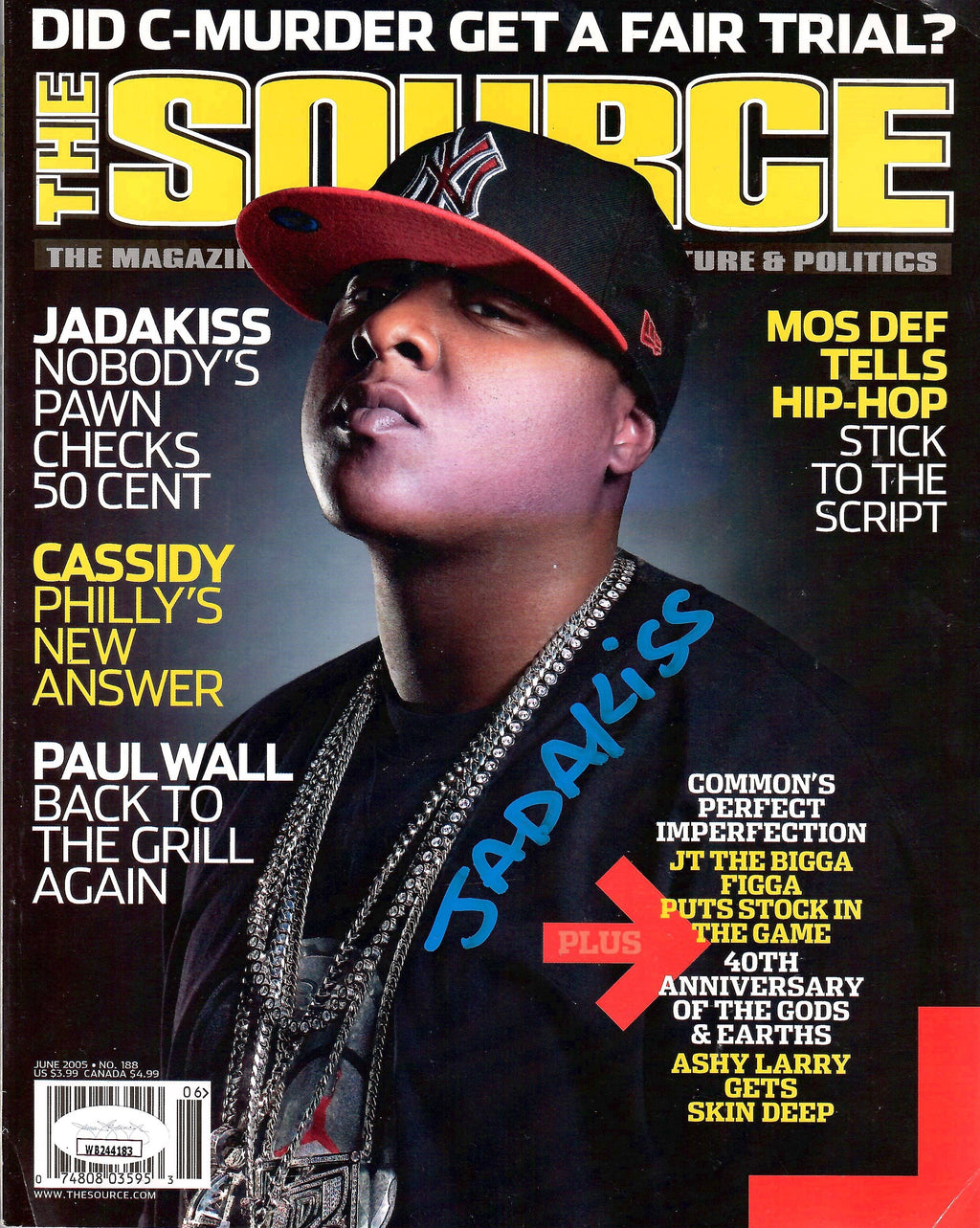 Jadakiss autographed signed magazine JSA COA Jason Philips