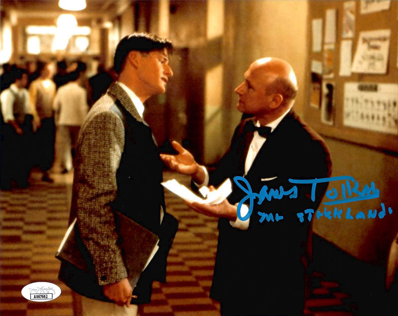 James Tolkan signed inscribed 8x10 photo Back to the future JSA Mr. Strickland