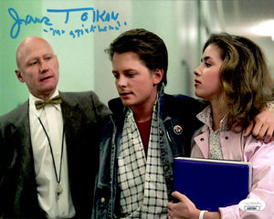 James Tolkan signed inscribed 8x10 photo Back to the future JSA Mr. Strickland