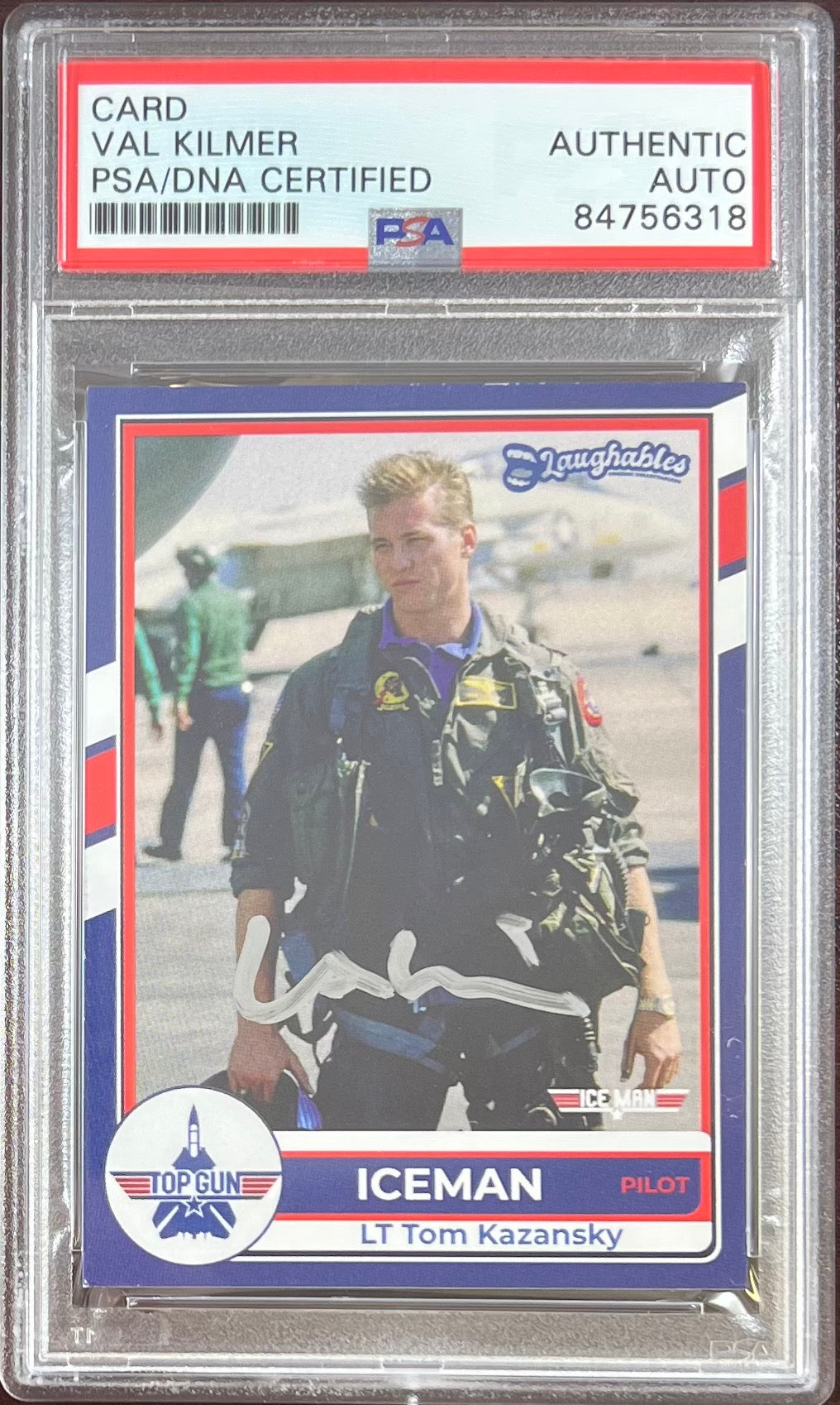 Val Kilmer autographed signed Top Gun card PSA Encapsulated Batman Forever