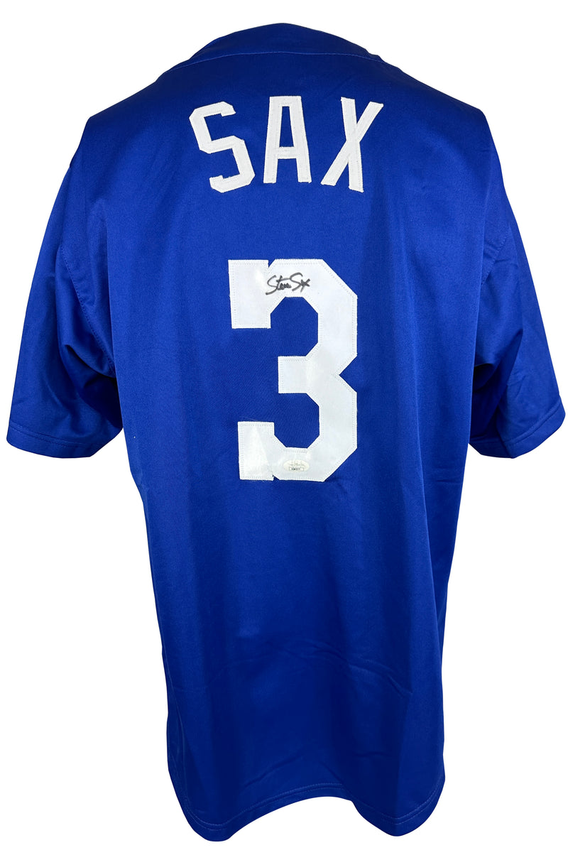 STEVE SAX SIGNED AUTOGRAPHED BLUE PRO STYLE JERSEY JSA COA