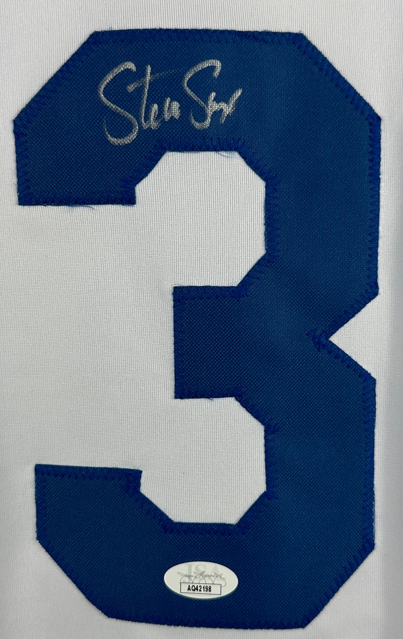 STEVE SAX SIGNED AUTOGRAPHED WHITE PRO STYLE JERSEY JSA COA