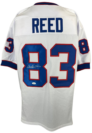 ANDRE REED AUTOGRAPHED SIGNED INSCRIBED WHITE PRO STYLE JERSEY