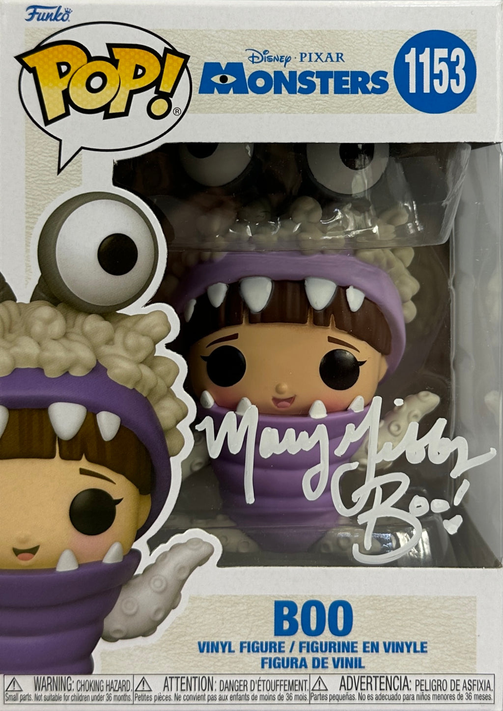 Marry Gibbs Autographed signed Inscribed Funko Pop #1153 Monsters Inc JSA COA