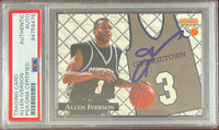 Allen Iverson auto signed RC 1996 Score #J1 Philadelphia 76ers PSA Encap