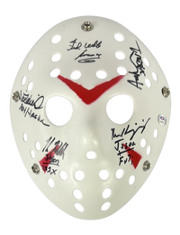 White Lehman Kirzinger Wieand Hodder autographed signed inscribed Jason mask JSA